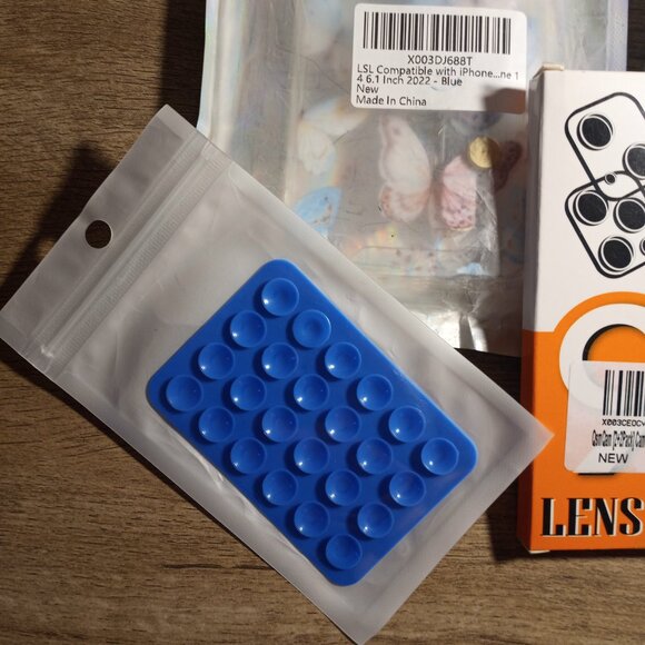 iPhone 14 6.1 Bundle - 2 iPhone Cases - 1 Pack of Lens covers - 1 Phone Adhesive - Picture 3 of 5